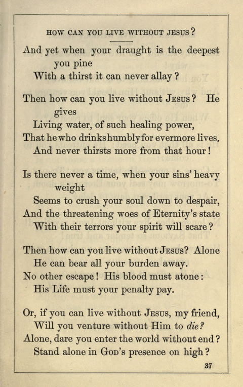 One Hundred Choice Hymns: in large type page 37