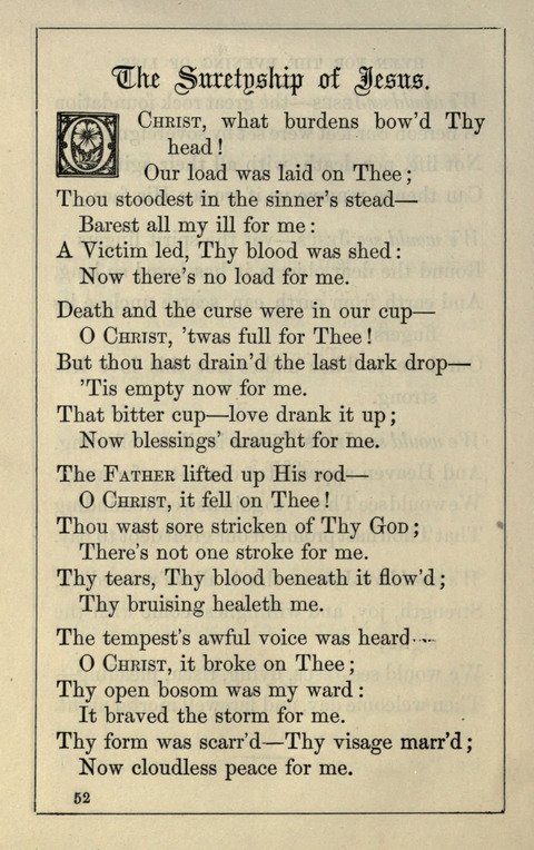 One Hundred Choice Hymns: in large type page 52