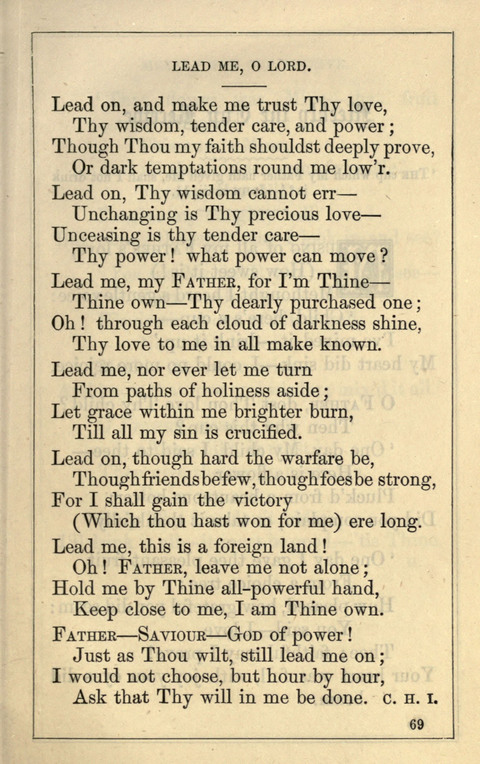 One Hundred Choice Hymns: in large type page 69