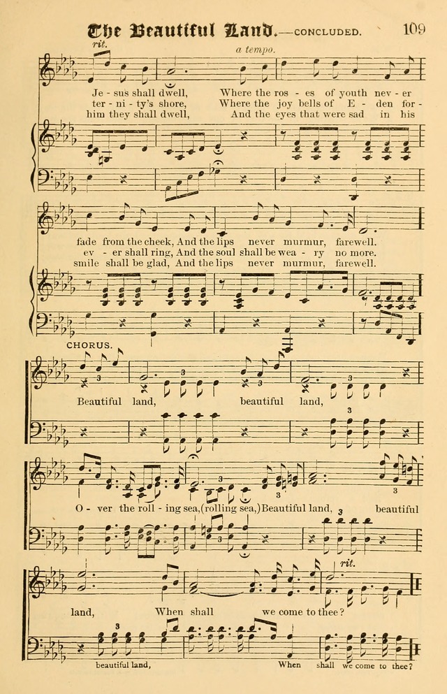 Our Hymns: compiled for use in the services of the Baptist Temple page 109