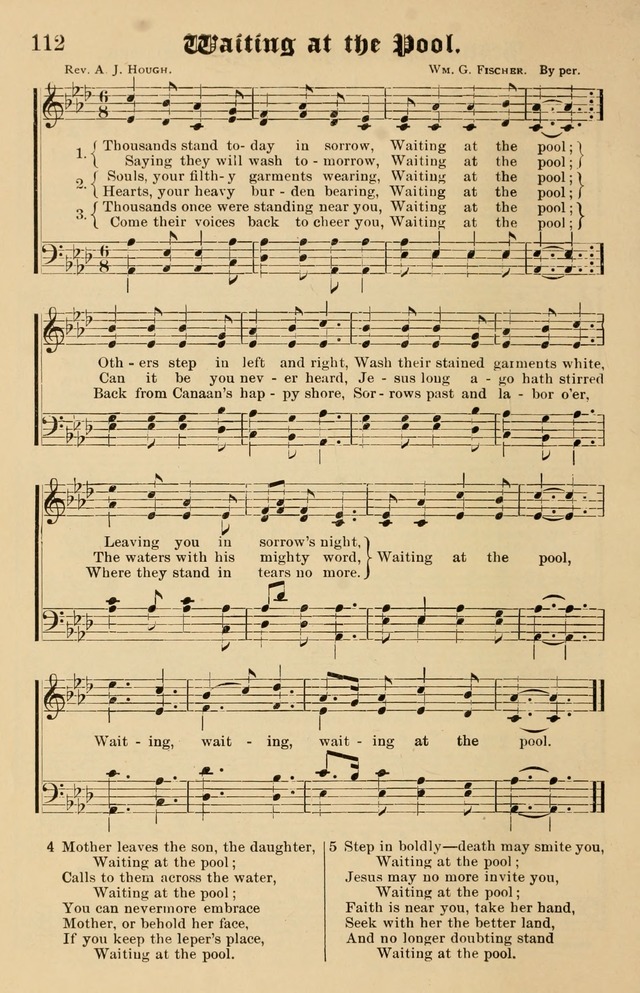 Our Hymns: compiled for use in the services of the Baptist Temple page 112