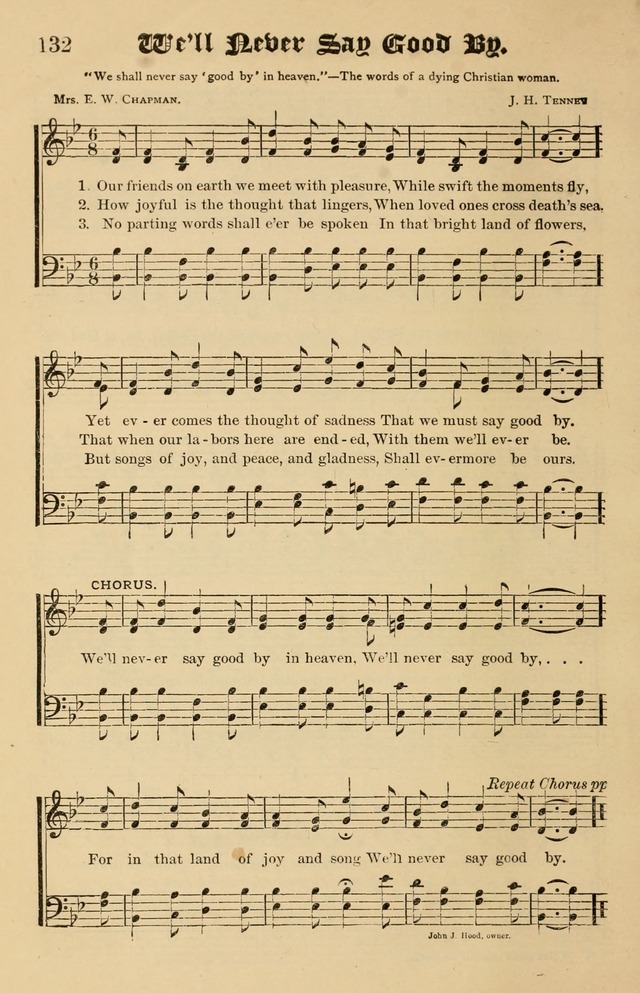 Our Hymns: compiled for use in the services of the Baptist Temple page 132