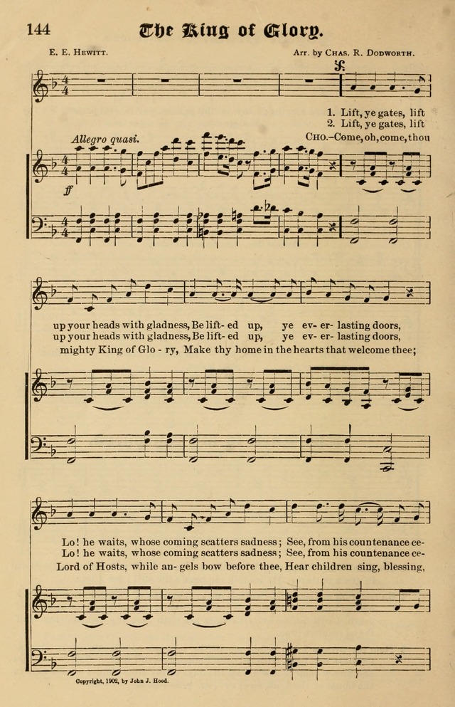 Our Hymns: compiled for use in the services of the Baptist Temple page 144