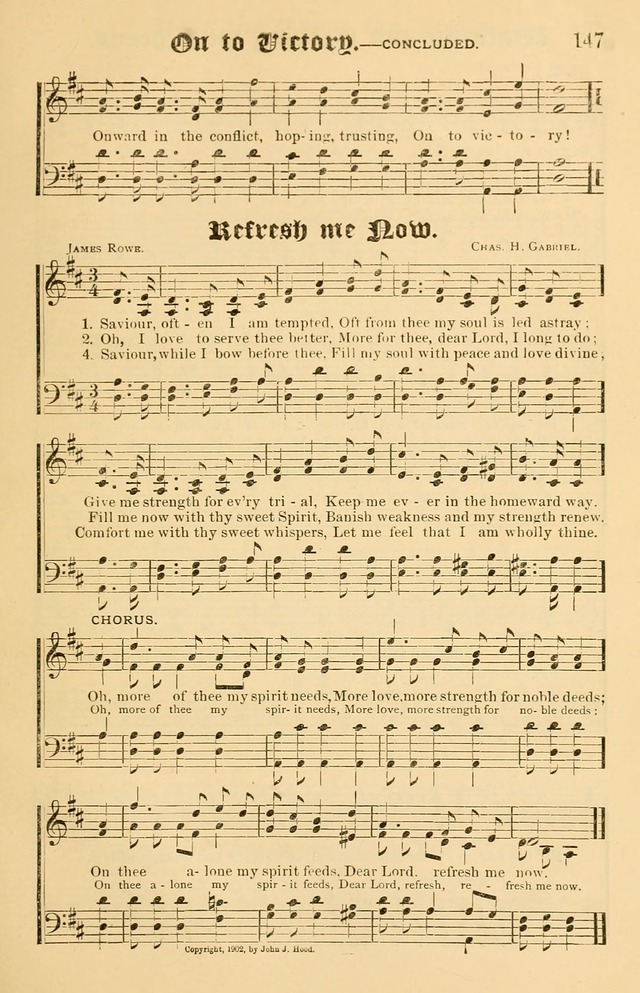 Our Hymns: compiled for use in the services of the Baptist Temple page 147