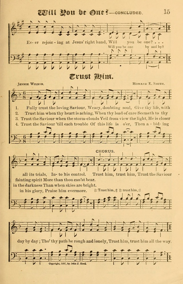 Our Hymns: compiled for use in the services of the Baptist Temple page 15