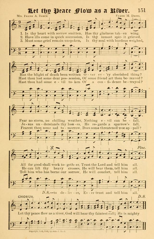 Our Hymns: compiled for use in the services of the Baptist Temple page 151