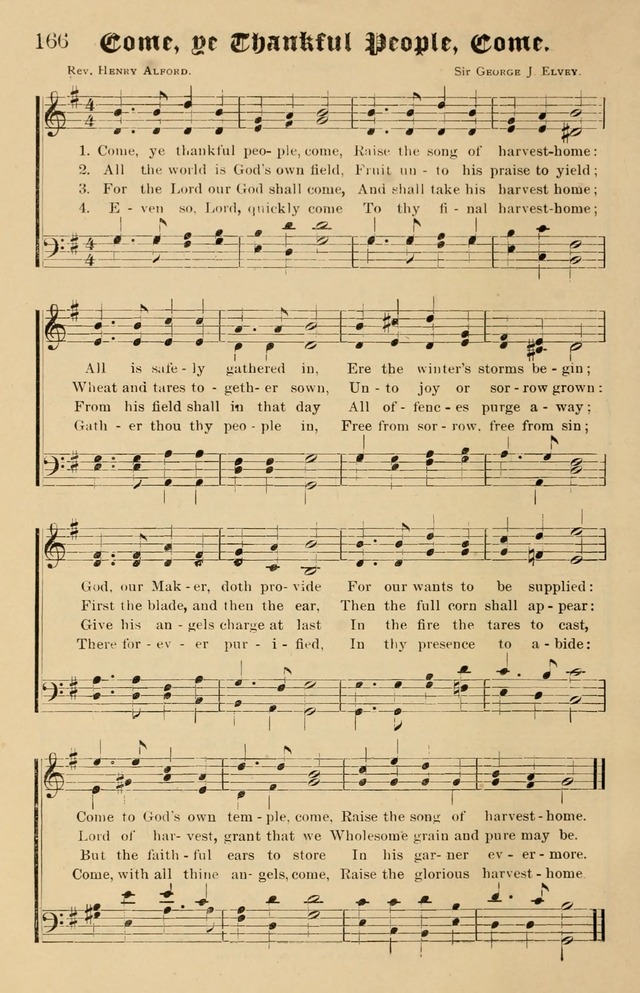 Our Hymns: compiled for use in the services of the Baptist Temple page 166