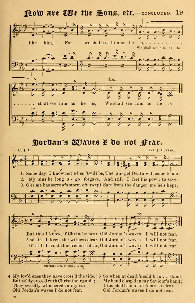 Our Hymns: compiled for use in the services of the Baptist Temple page 19