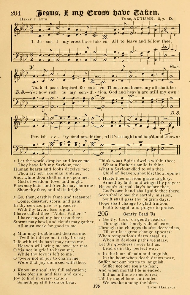 Our Hymns: compiled for use in the services of the Baptist Temple page 195