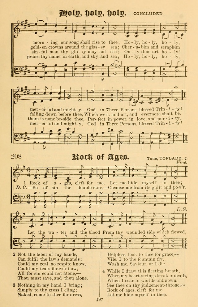 Our Hymns: compiled for use in the services of the Baptist Temple page 197