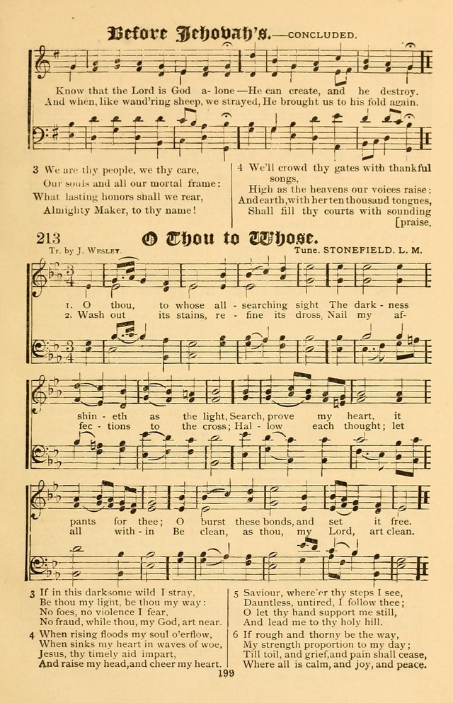 Our Hymns: compiled for use in the services of the Baptist Temple page 199