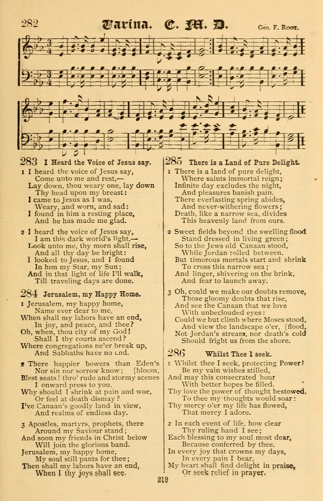 Our Hymns: compiled for use in the services of the Baptist Temple page 219