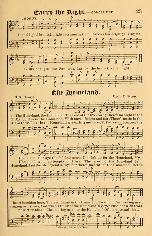 Our Hymns: compiled for use in the services of the Baptist Temple page 23