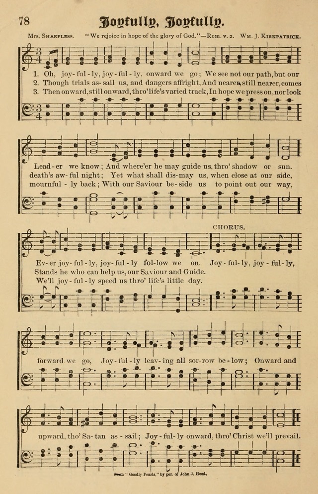 Our Hymns: compiled for use in the services of the Baptist Temple page 78