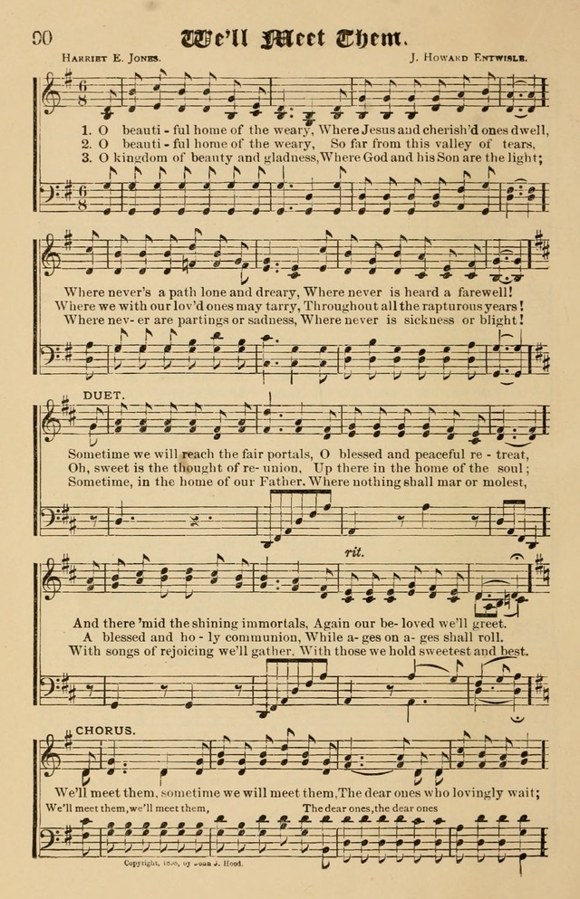 Our Hymns: compiled for use in the services of the Baptist Temple page 90