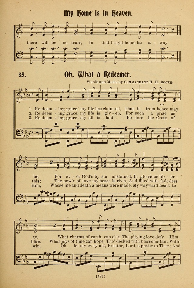 One Hundred Favorite Songs and Music: of the Salvation Army page 128