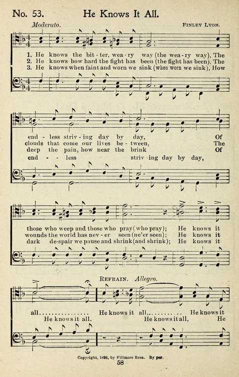 One Hundred Gospel Hymns: for male voices page 56