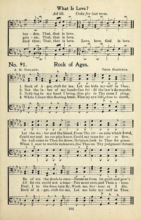 One Hundred Gospel Hymns: for male voices page 99