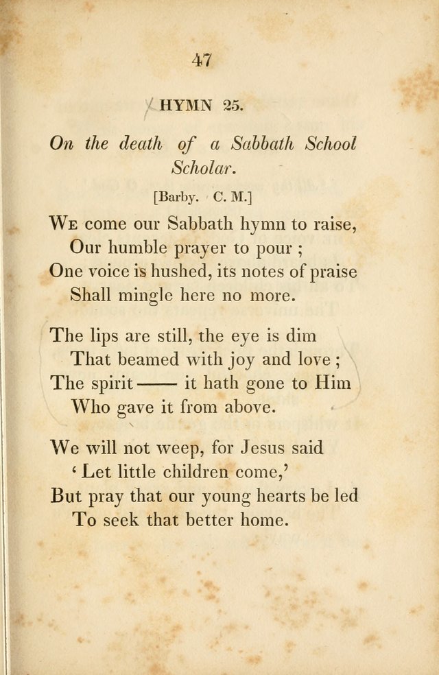 Original Hymns for Sabbath Schools page 40