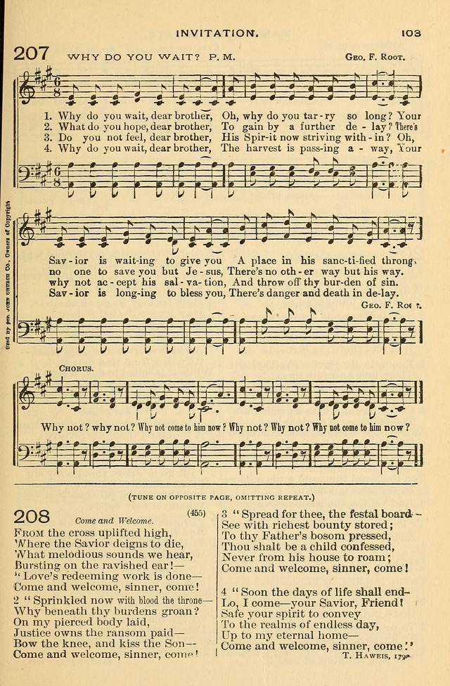 The Otterbein Hymnal: for use in public and social worship page 108