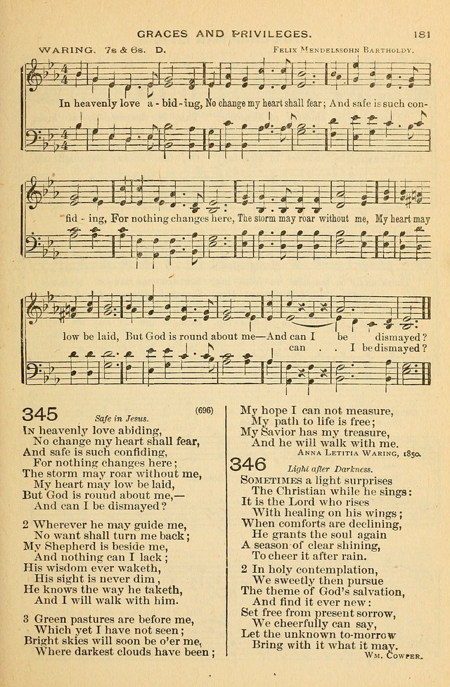 The Otterbein Hymnal: for use in public and social worship page 186