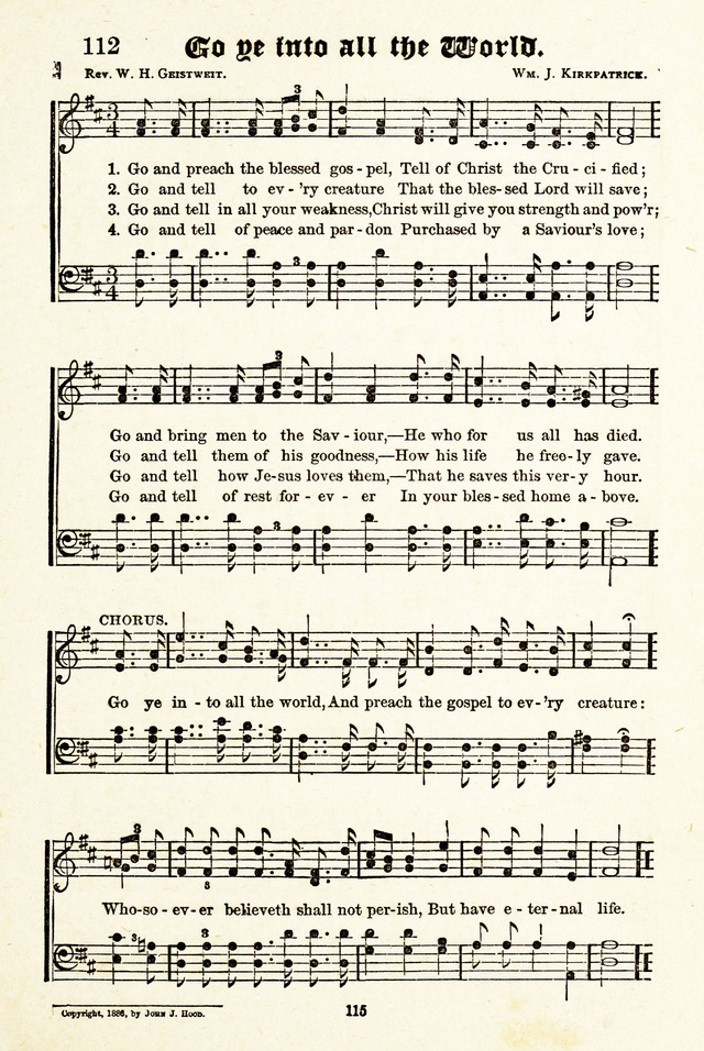 On Joyful Wing : A Book of Praise and Song page 113