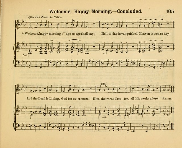 Our Song Book: a collection of songs selected and edited expressly for the Sunday School of the First Baptist Peddie Memorial Church, Newark, N. J. page 104