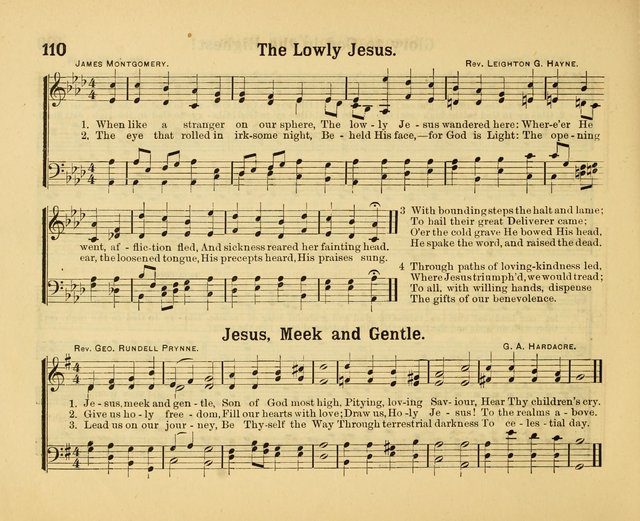 Our Song Book: a collection of songs selected and edited expressly for the Sunday School of the First Baptist Peddie Memorial Church, Newark, N. J. page 109