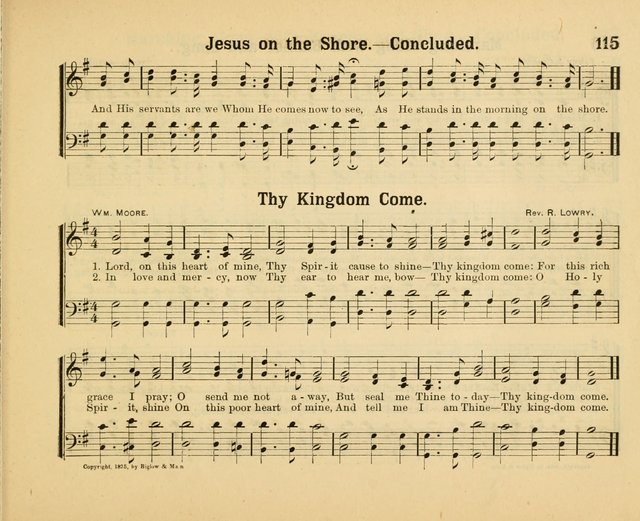 Our Song Book: a collection of songs selected and edited expressly for the Sunday School of the First Baptist Peddie Memorial Church, Newark, N. J. page 114