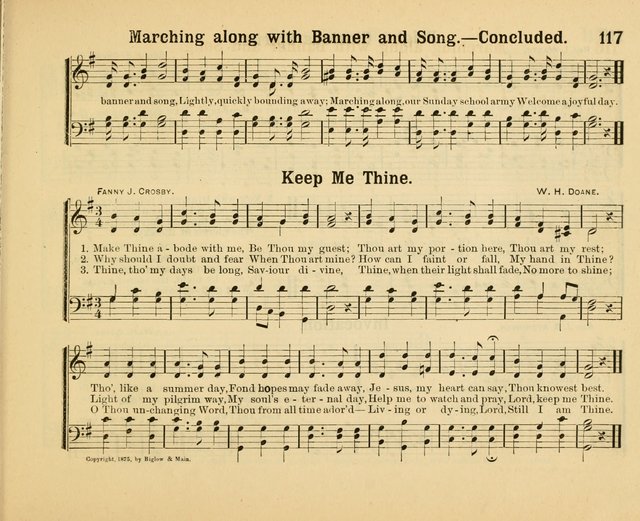 Our Song Book: a collection of songs selected and edited expressly for the Sunday School of the First Baptist Peddie Memorial Church, Newark, N. J. page 116