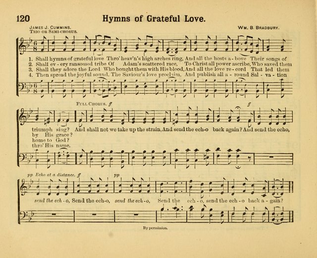 Our Song Book: a collection of songs selected and edited expressly for the Sunday School of the First Baptist Peddie Memorial Church, Newark, N. J. page 119