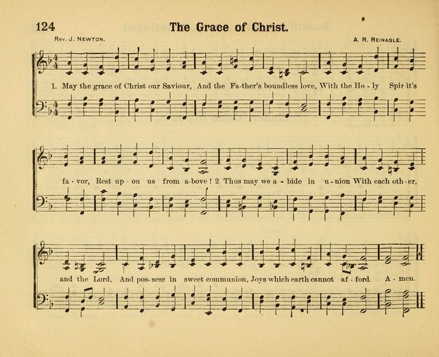 Our Song Book: a collection of songs selected and edited expressly for the Sunday School of the First Baptist Peddie Memorial Church, Newark, N. J. page 123