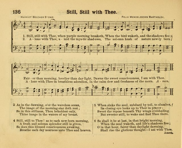 Our Song Book: a collection of songs selected and edited expressly for the Sunday School of the First Baptist Peddie Memorial Church, Newark, N. J. page 135