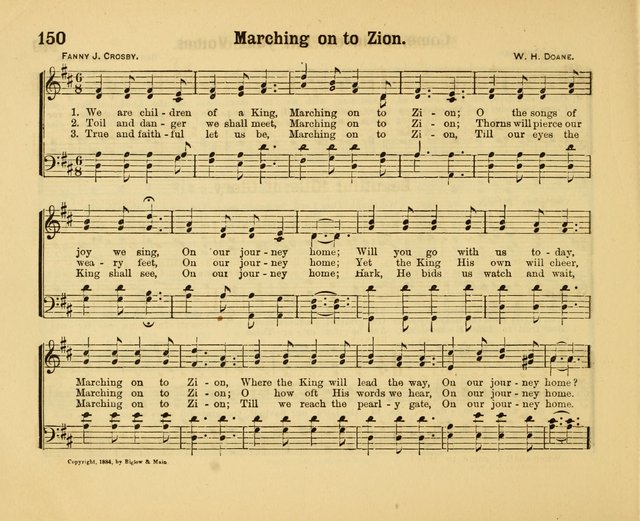 Our Song Book: a collection of songs selected and edited expressly for the Sunday School of the First Baptist Peddie Memorial Church, Newark, N. J. page 149