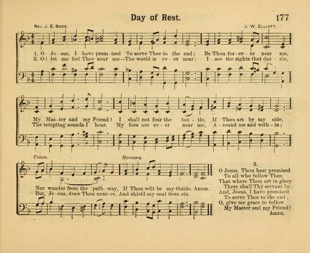 Our Song Book: a collection of songs selected and edited expressly for the Sunday School of the First Baptist Peddie Memorial Church, Newark, N. J. page 176