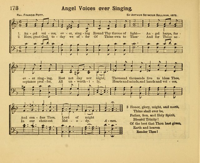 Our Song Book: a collection of songs selected and edited expressly for the Sunday School of the First Baptist Peddie Memorial Church, Newark, N. J. page 177