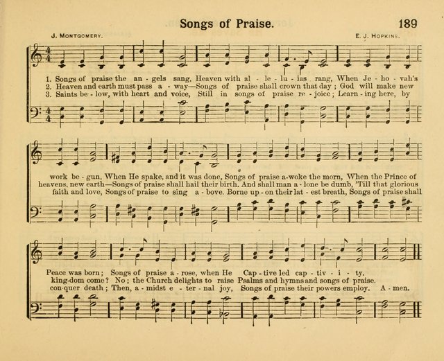 Our Song Book: a collection of songs selected and edited expressly for the Sunday School of the First Baptist Peddie Memorial Church, Newark, N. J. page 188