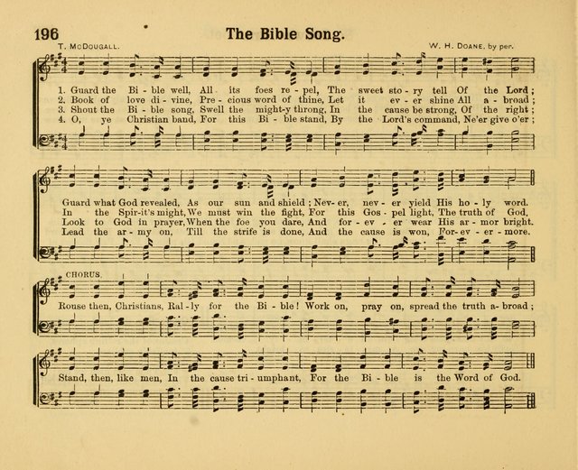 Our Song Book: a collection of songs selected and edited expressly for the Sunday School of the First Baptist Peddie Memorial Church, Newark, N. J. page 195