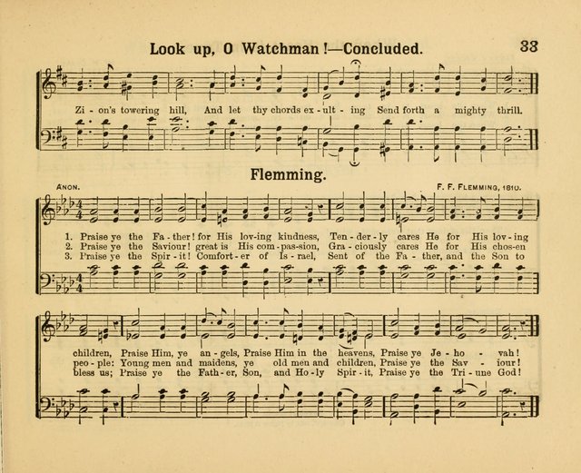 Our Song Book: a collection of songs selected and edited expressly for the Sunday School of the First Baptist Peddie Memorial Church, Newark, N. J. page 32