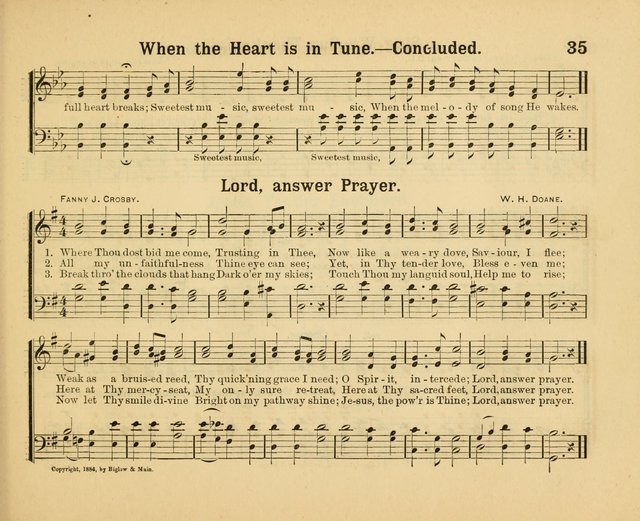 Our Song Book: a collection of songs selected and edited expressly for the Sunday School of the First Baptist Peddie Memorial Church, Newark, N. J. page 34