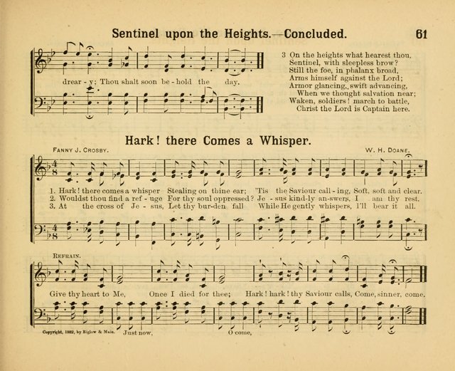 Our Song Book: a collection of songs selected and edited expressly for the Sunday School of the First Baptist Peddie Memorial Church, Newark, N. J. page 60