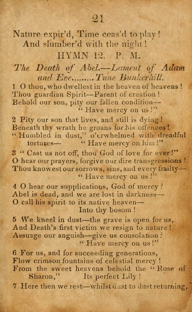 Original and Select Hymns, and Sacred Pindoric Odes., few of which have ever been published (1st. ed.) page 21