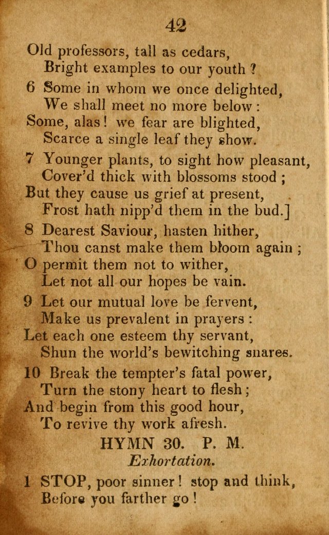 Original and Select Hymns, and Sacred Pindoric Odes., few of which have ever been published (1st. ed.) page 42