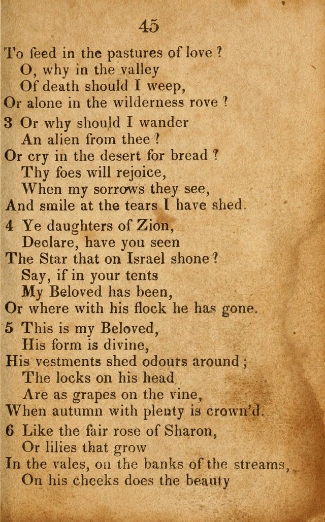 Original and Select Hymns, and Sacred Pindoric Odes., few of which have ever been published (1st. ed.) page 45