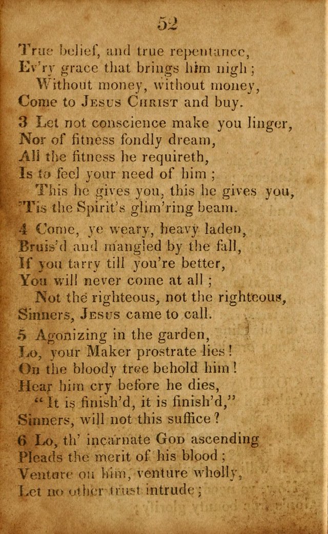 Original and Select Hymns, and Sacred Pindoric Odes., few of which have ever been published (1st. ed.) page 52