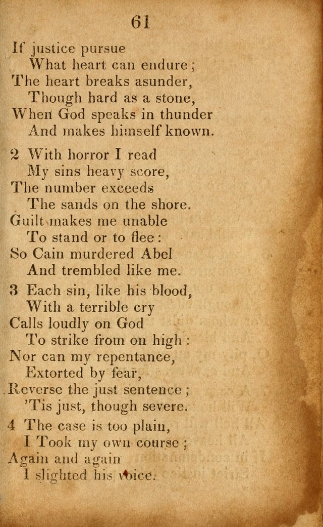 Original and Select Hymns, and Sacred Pindoric Odes., few of which have ever been published (1st. ed.) page 61