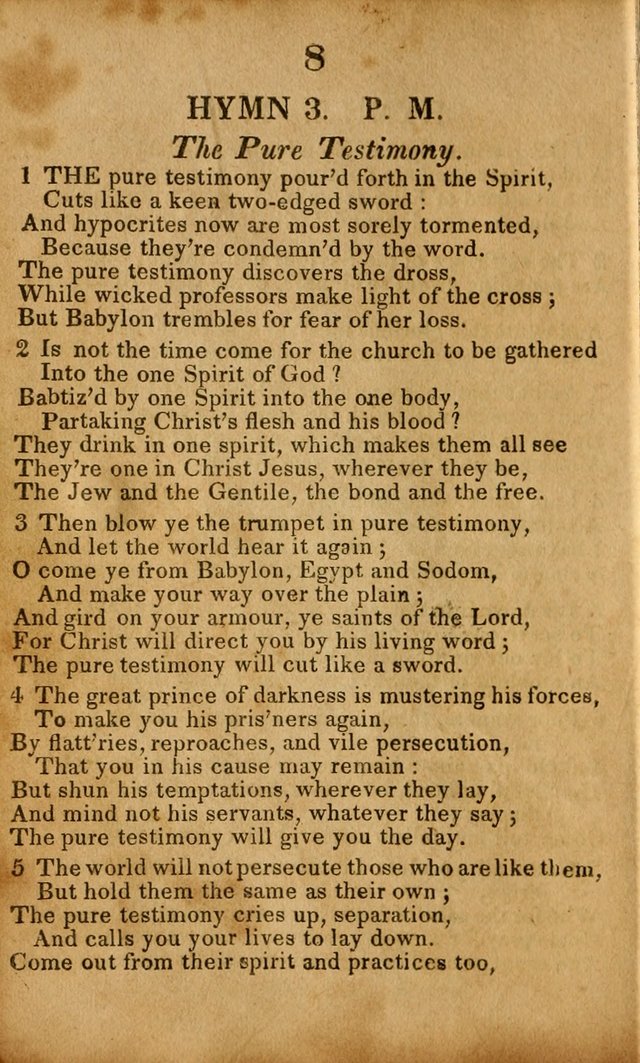 Original and Select Hymns, and Sacred Pindoric Odes., few of which have ever been published (1st. ed.) page 8