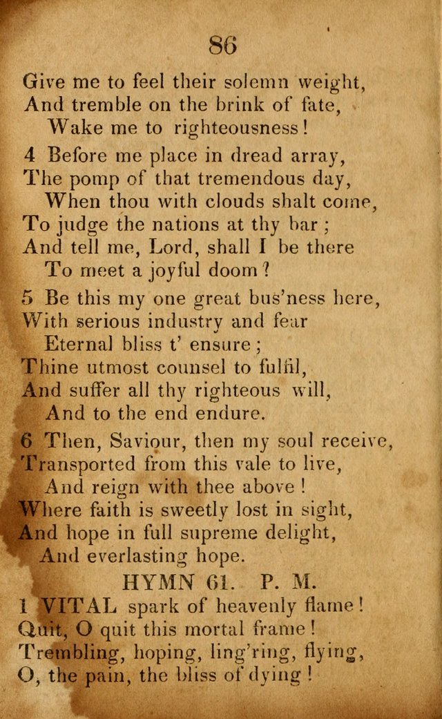 Original and Select Hymns, and Sacred Pindoric Odes., few of which have ever been published (1st. ed.) page 88