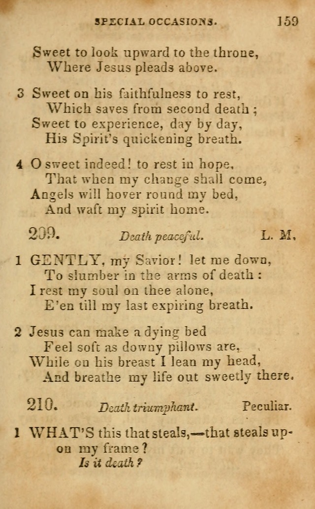 Oberlin social & sabbath school hymn book page 159