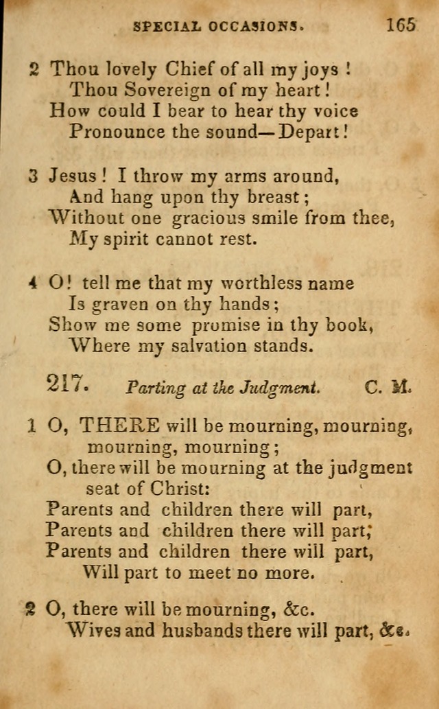 Oberlin social & sabbath school hymn book page 165